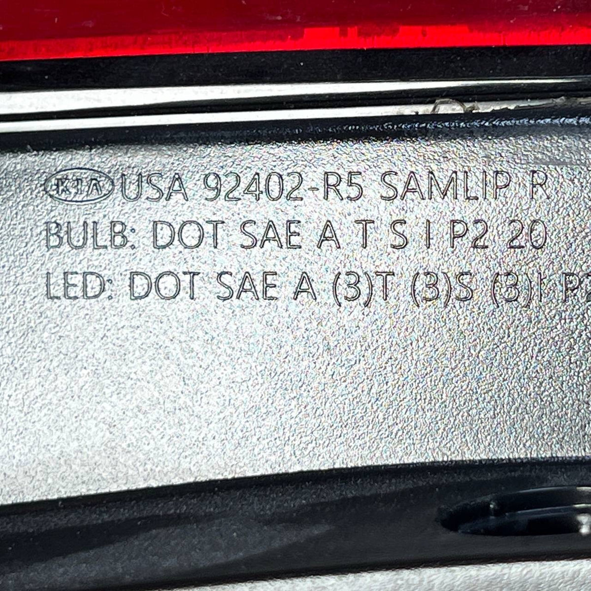 2021 2022 2023 KIA SORENTO REAR RIGHT TAILLIGHT LAMP PASSENGER OEM USED