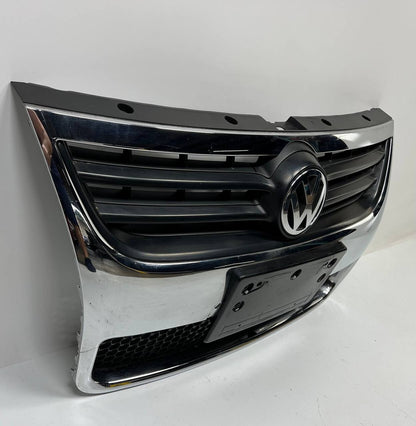 2007 2008 2009 VOLKSWAGEN TOUAREG FRONT BUMPER CENTR GRILLE W/ EMBLEM CHROME