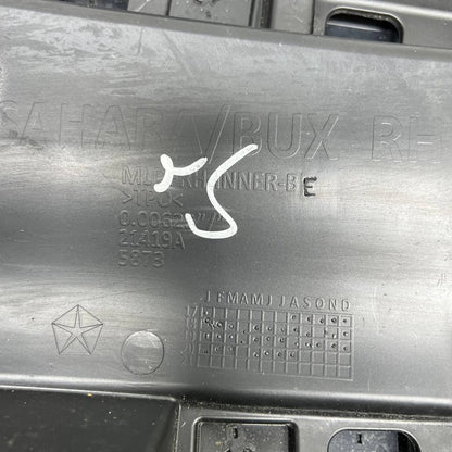 2018 2019 2020 JEEP WRANGLER JL JLU RUBICON FRONT RIGHT WHEEL ARCH FLARE MOLDING