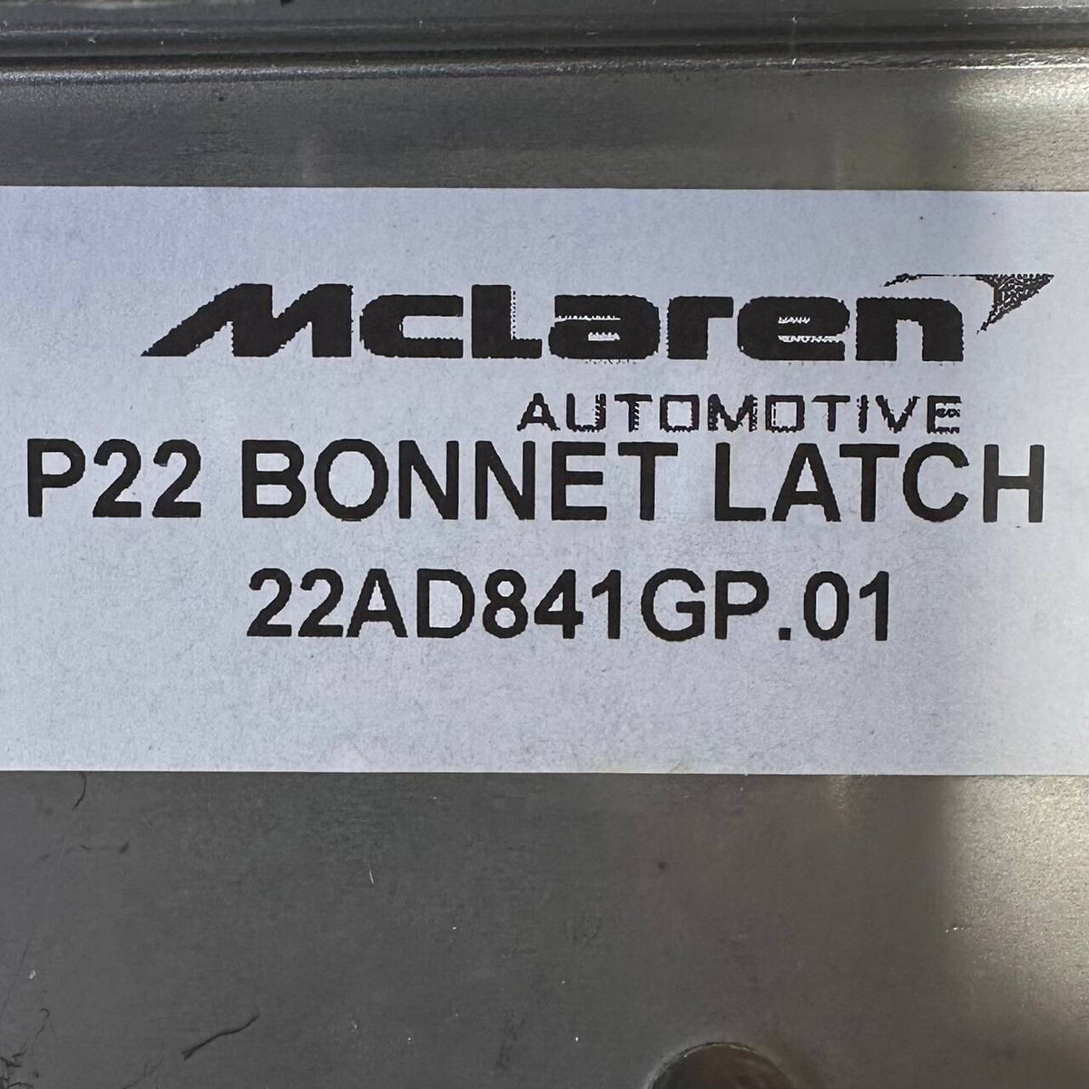 2019 2020 2021 MCLAREN 600T 600LT FRONT HOOD LATCH LOCK OEM NEW 22AD841GP