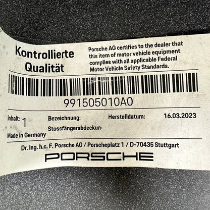 2012 2013 2014 2015 2016 PORSCHE 911 991.1 FRONT BUMPER COVER OEM NEW 991505010A