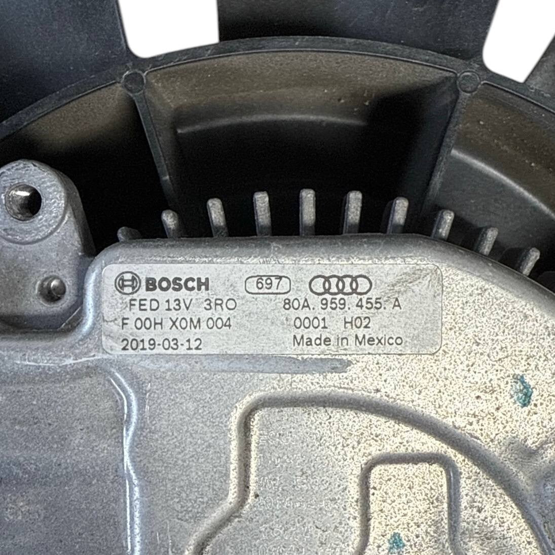 2018 2019 2020-2024 AUDI Q5 SQ5 RADIATOR COOLING FAN MOTOR DRIVER BLADE LEFT OEM