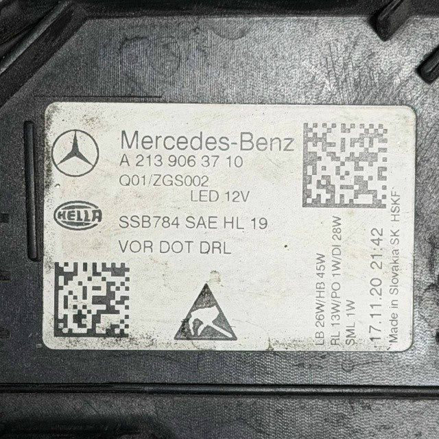 2021 2022 2023 MERCEDES BENZ W213 E CLASS LEFT DRIVER HEADLIGHT HEADLAMP OEM