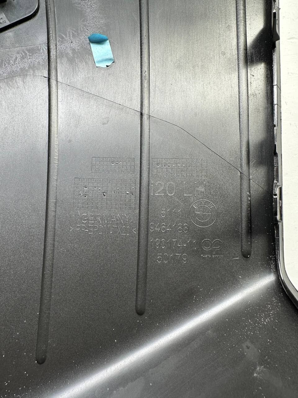 2021 2022 2023 2024 BMW IX I20 FRONT BUMPER LEFT GRILLE TRIM COVER DRIVER OEM