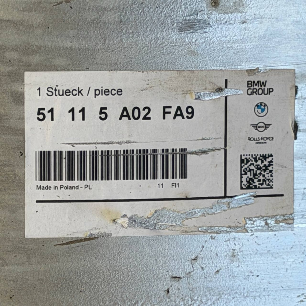 2024 2025 2026 2027 BMW 5 G60 G61 530I FRONT BUMPER REINFORCEMENT IMPACT BAR NEW