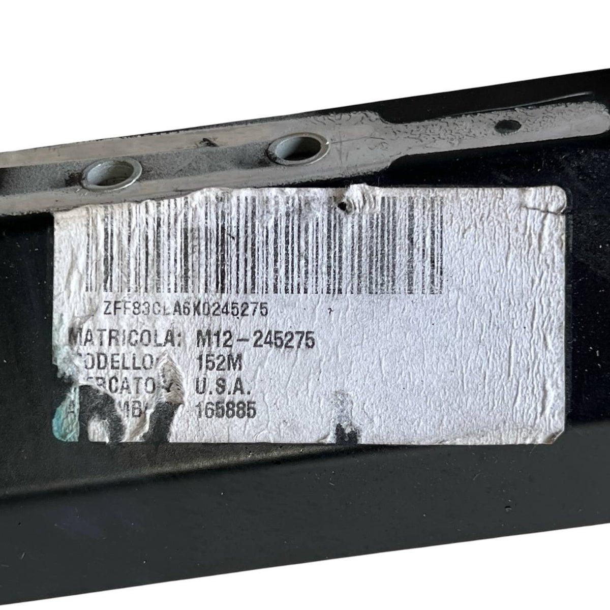 2018 2019 2020 2021-2024 FERRARI 812 REINFORCEMENT CROSSMEMBER SUPPORT BRACKET