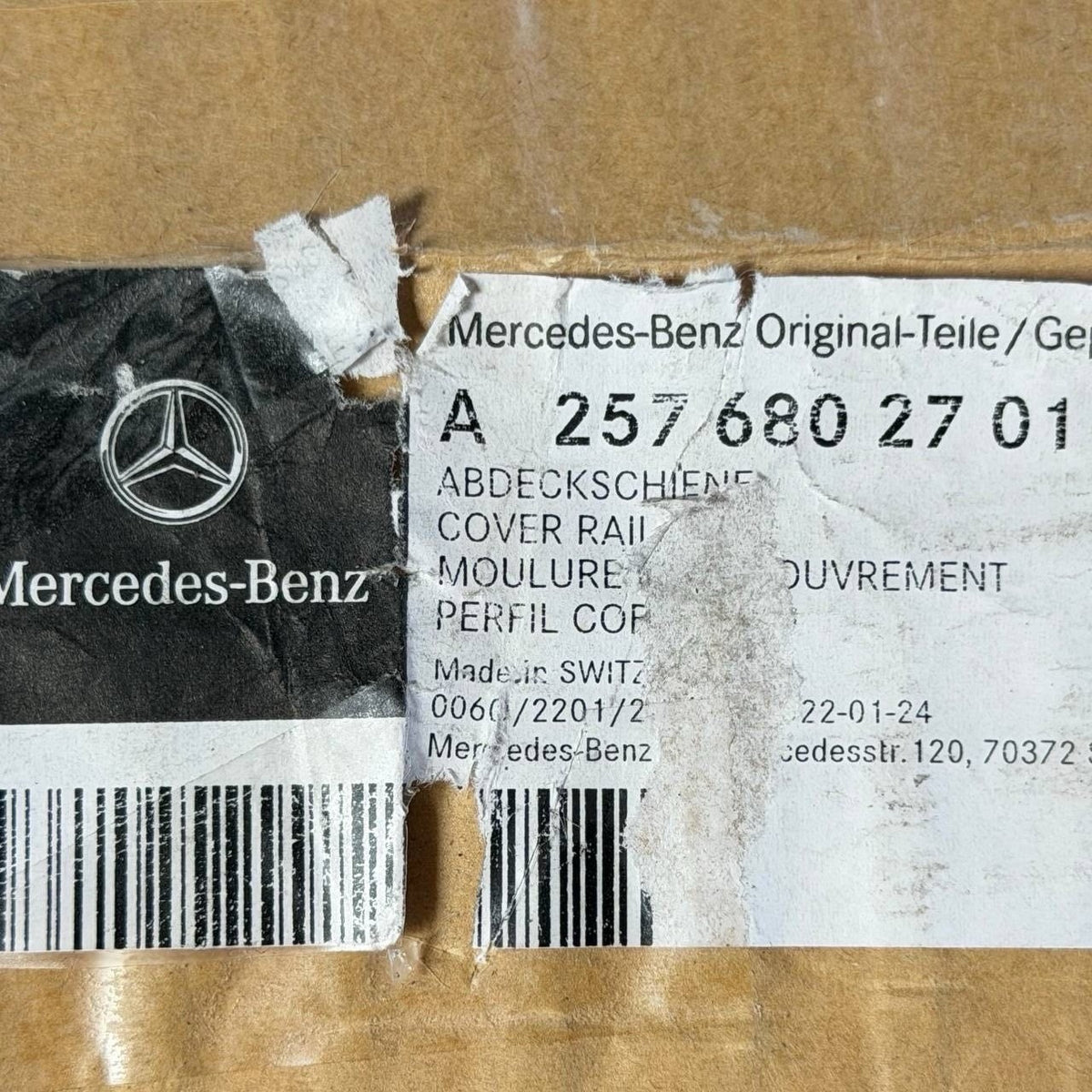 2015 2016 2017 2018-2020 MERCEDES BENZ W213 FRONT DOOR LEFT STEP SILL TRIM LOWER