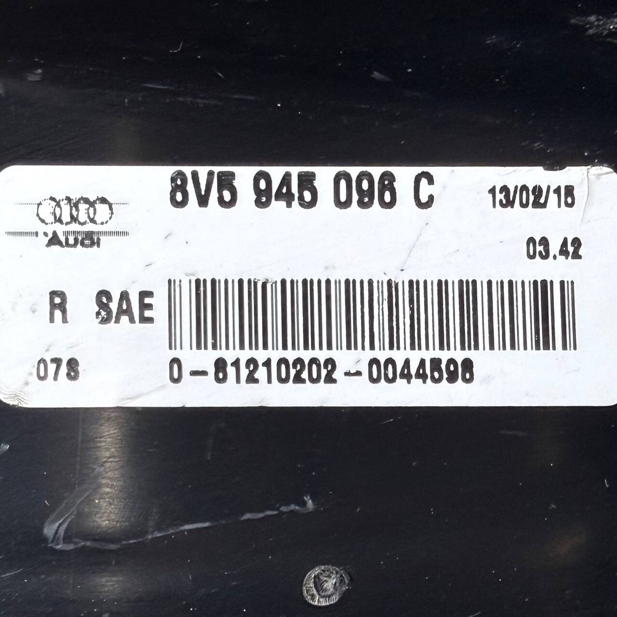 2013 2014 2015 AUDI A3 S3 REAR RIGHT TAILLIGHT LAMP PASSENGER SIDE OEM USED
