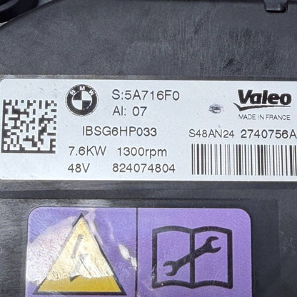 2024 2025 2026 BMW 5 G60 530I STARTER GENERATOR ALTENATOR OEM USED 5A716F0