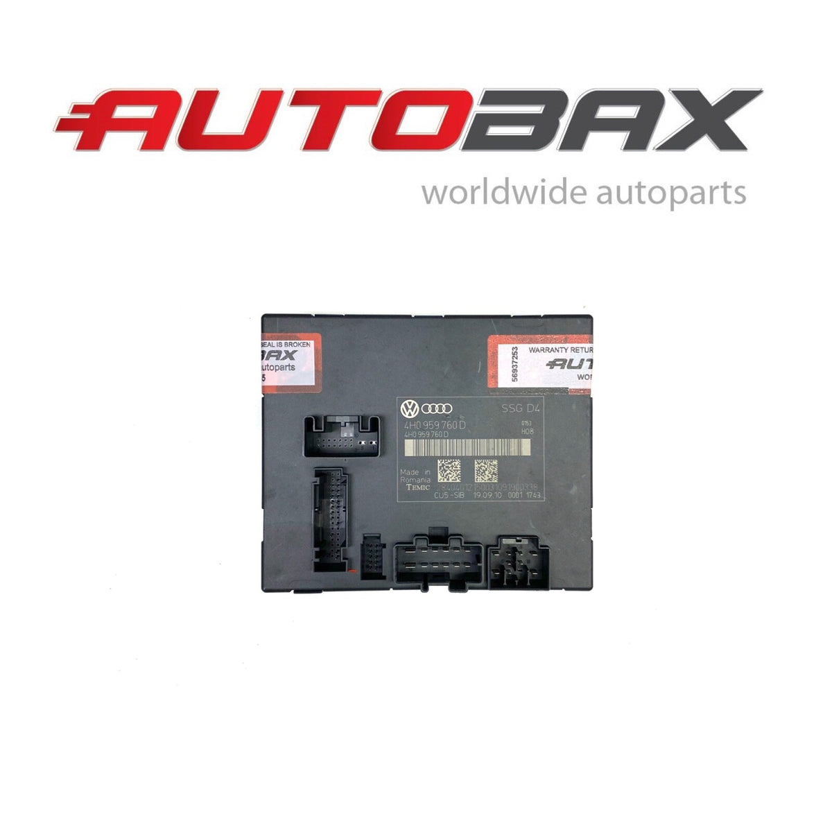 2011 2012 2013 2014 2015 2016 2017 AUDI A8 D4 FRONT SEAT COMFORT CONTROL MODULE