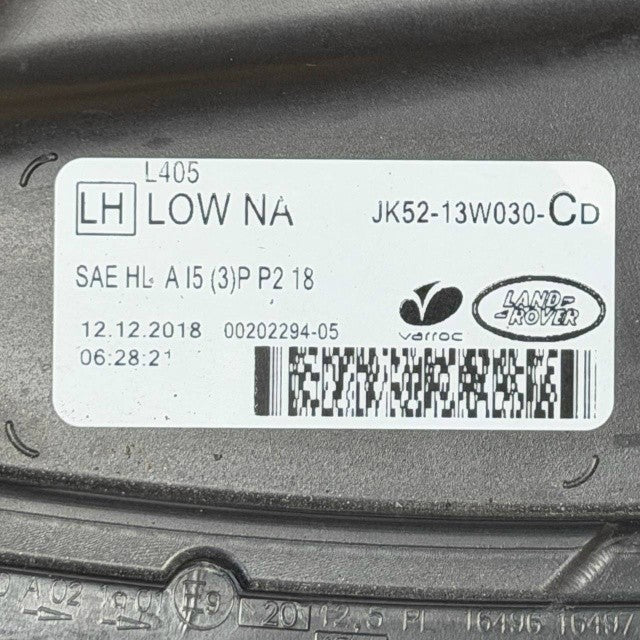 2018 2019 2020 2021 2022 RANGE ROVER LEFT DRIVER HEADLIGHT HEADLAMP OEM NEW