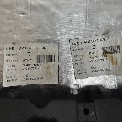 2019 2020 2021 2022 2023 2024 ASTON MARTIN DBS VALANCE DIFFUSER REAR BUMPER TRIM