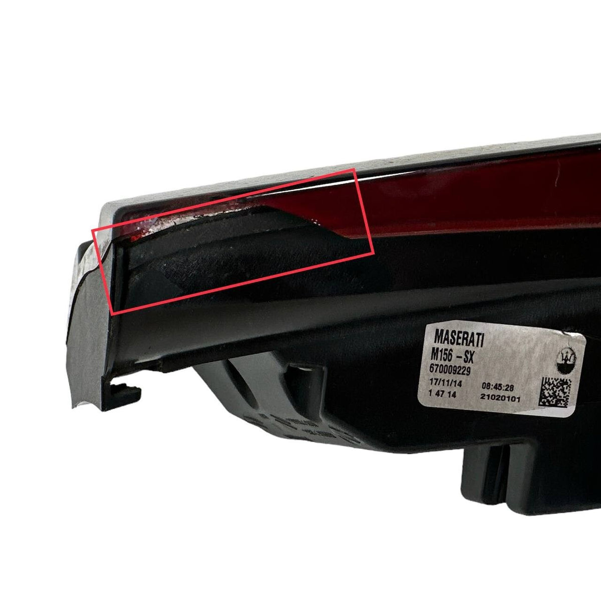 2014 2015 2016 2017 2018-2021 MASERATI QUATTROPORTE REAR LEFT TAIL LIGHT LAMP