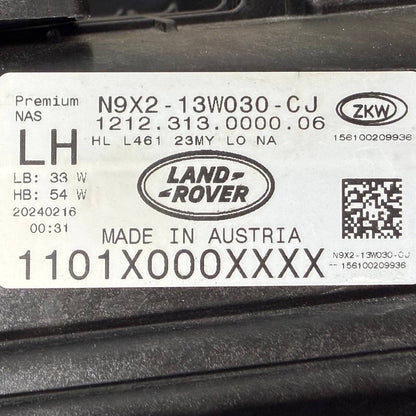 2023 2024 2025 2026 RANGE ROVER SPORT FRONT LEFT DRIVER HEADLIGHT HEADLAMP OEM