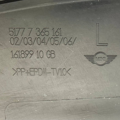 2013 2014 2015 2016-2018 MINI COOPER F56 RAER LEFT WHEEL ARCH FLARE MOLDING OEM