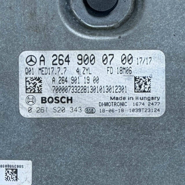 2019 2020 2021 2022 2023 MERCEDES BENZ W205 CLA AMG ENGINE CONTROL MODULE UNIT