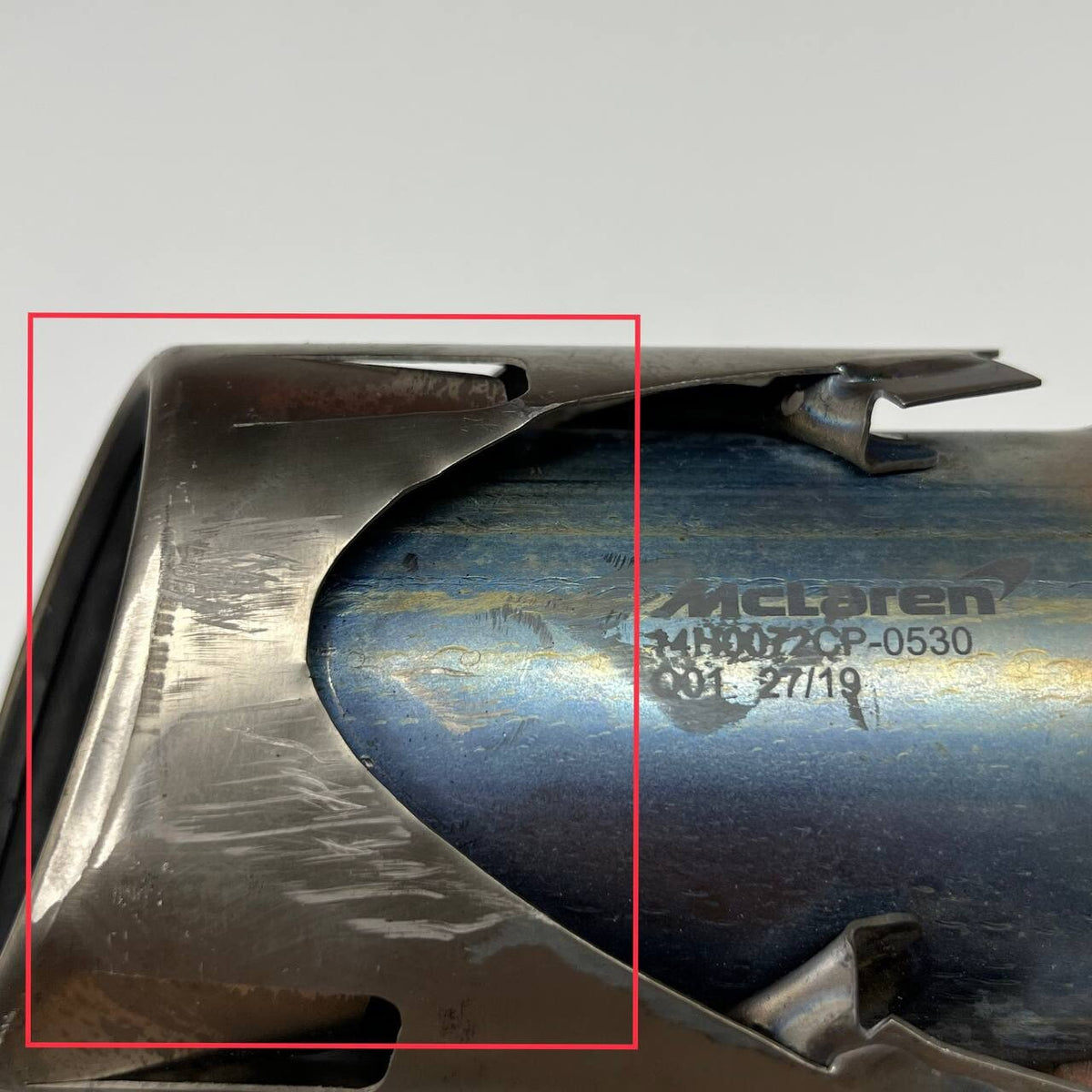 2017 2018 2019 MCLAREN 720S EXHAUST TIP TRIM OEM USED 14H0072CP
