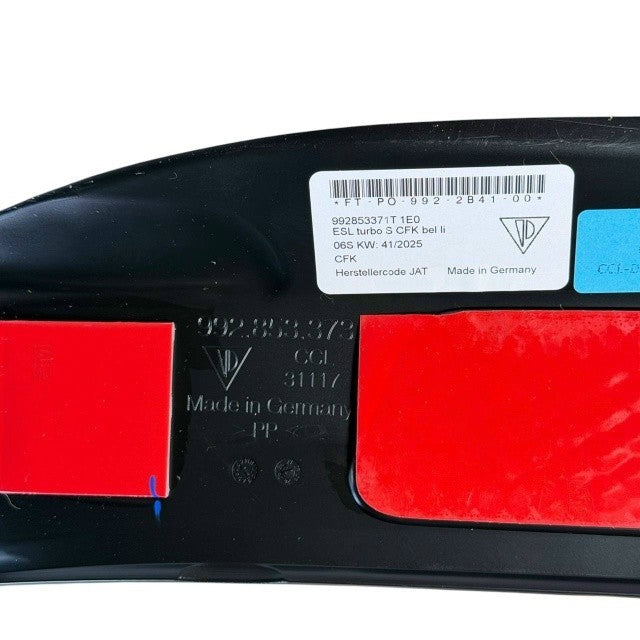 2021-2024 PORSCHE 991 992 TURBO S FRONT SCUFF DOOR SILL TRIM LOWER LEFT DRIVER