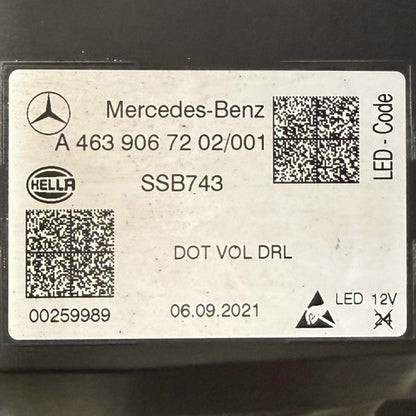 2019 2020 2021-2024 MERCEDES BENZ W463 G550 RIGHT PASSENGER HEADLIGHT HEADLAMP