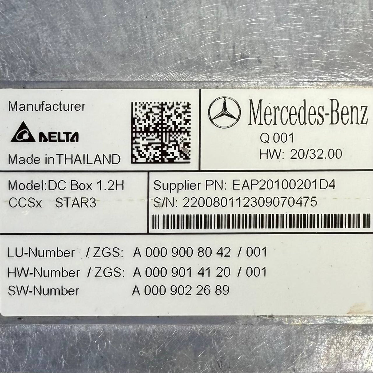 2023 2024 2025 MERCEDES-BENZ W223 STARTER BATTERY MODULE CONTROL UNIT ECU