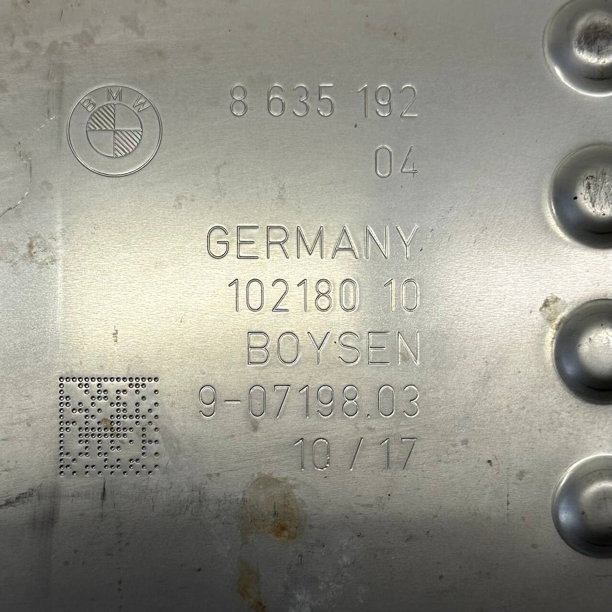 2016 2017 2018 2019 2020 2021 BMW 7 G11 G12 REAR EXHAUST SYSTEM MUFFLER OEM USED