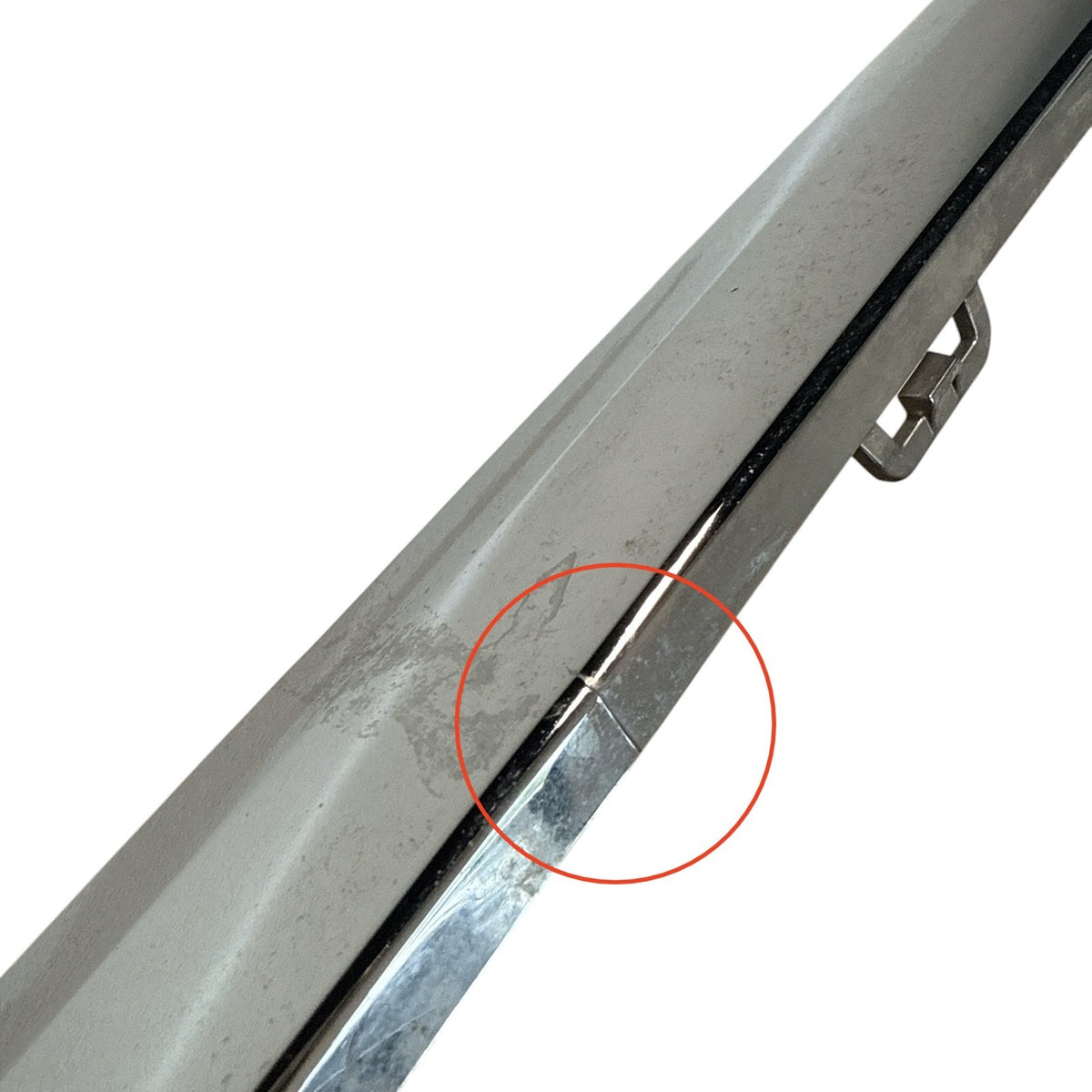 2013-2016 MERCEDES BENZ X166 GL REAR BUMPER LOWER CHROME MOLDING TRIM OEM USED