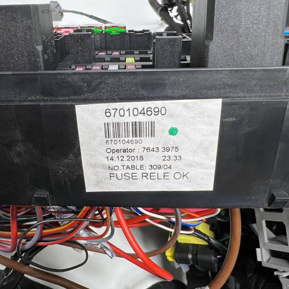 MASERATI WIRING HARNESS W/ FUSE BOX OEM 670104690