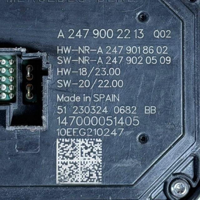 2020 2021-2025 MERCEDES BENZ GLA250 X247 HEADLIGHT BALLAST CONTROL MODULE UNIT