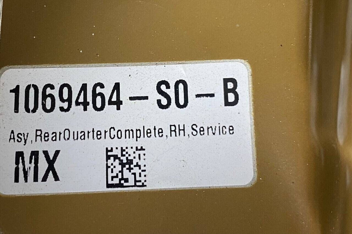2016 2017 2018 2019-2020 TESLA MODEL X REAR QUARTER COMPLETE RIGHT OEM PASSENGER