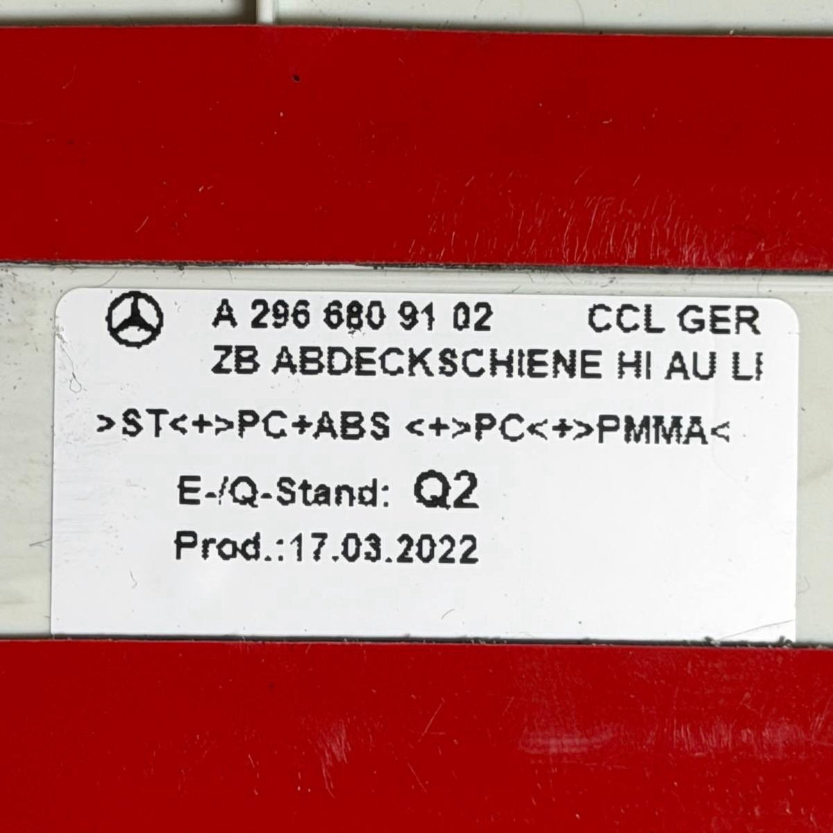 2023 2024-2026 MERCEDES BENZ EQS450 FRONT SCUFF STEP SILL TRIM LOWER LEFT DRIVER