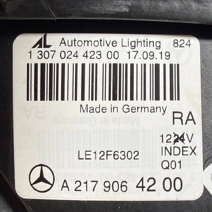 2015 2016 2017 MERCEDES BENZ S63 S550 FRONT RIGHT PASSENGER HEADLIGHT HEADLAMP