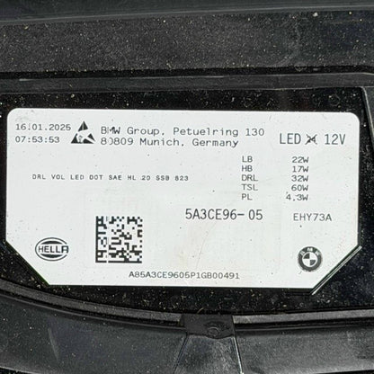 2022 2023 2024 2025 BMW IX RIGHT PASSENGER HEADLIGHT HEADLAMP OEM USED