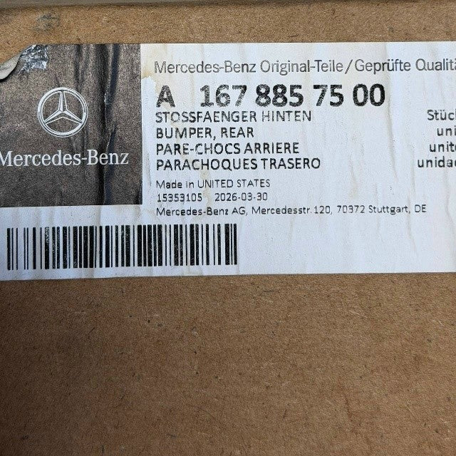 2020 2021 2022 2023 MERCEDES BENZ GLE V167 REAR BUMPER CENTER MOLDING TRIM OEM