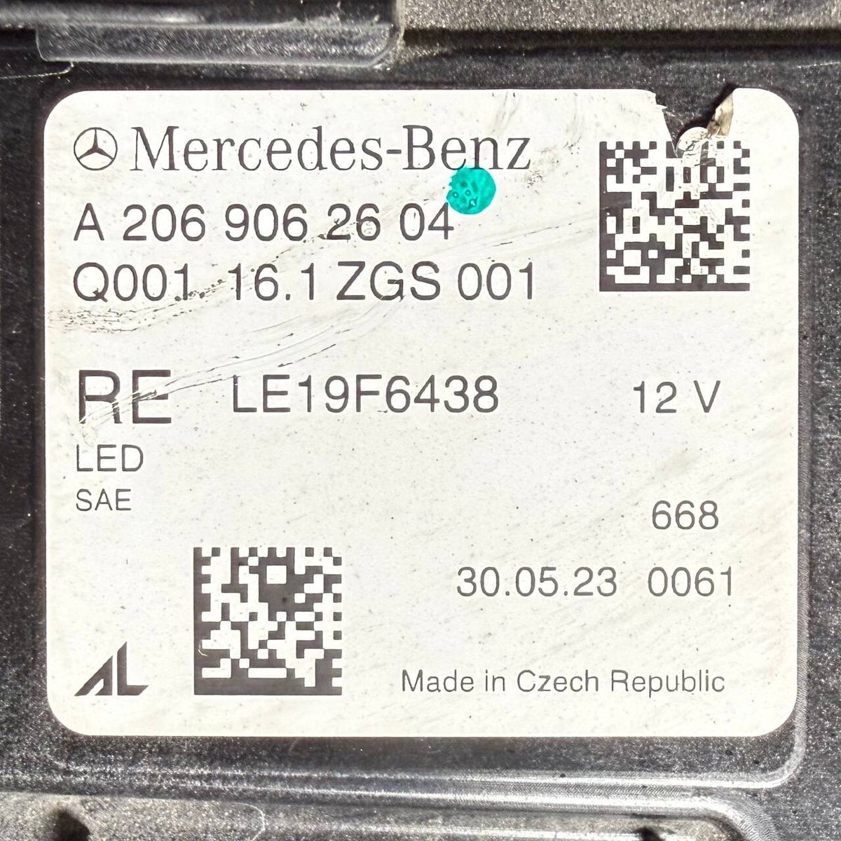 2022 2023-2025 MERCEDES BENZ W206 C300 RIGHT PASSENGER SIDE HEADLIGHT HEADLAMP