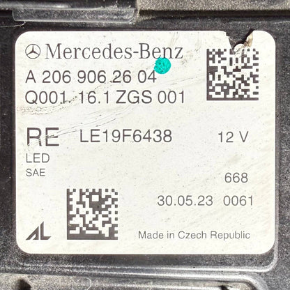 2022 2023-2025 MERCEDES BENZ W206 C300 RIGHT PASSENGER SIDE HEADLIGHT HEADLAMP