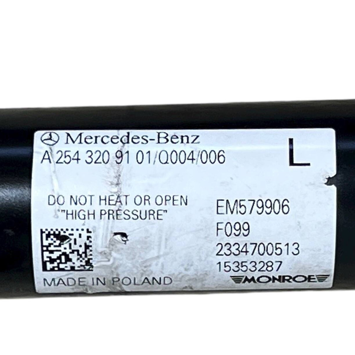 2024-2026 MERCEDES-BENZ GLC X254 FRONT LEFT DRIVER SIDE SHOCK STRUT ABSORBER