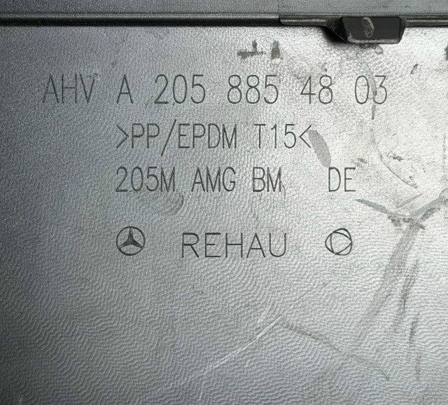 2019 2020 2021 MERCEDES BENZ W205 AMG REAR BUMPER DIFFUSER LOWER TRIM USED