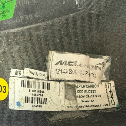 2018 2019 2020 2021 2022 2023 MCLAREN 720S MIRROR CAP COVER FRONT LEFT DRIVER