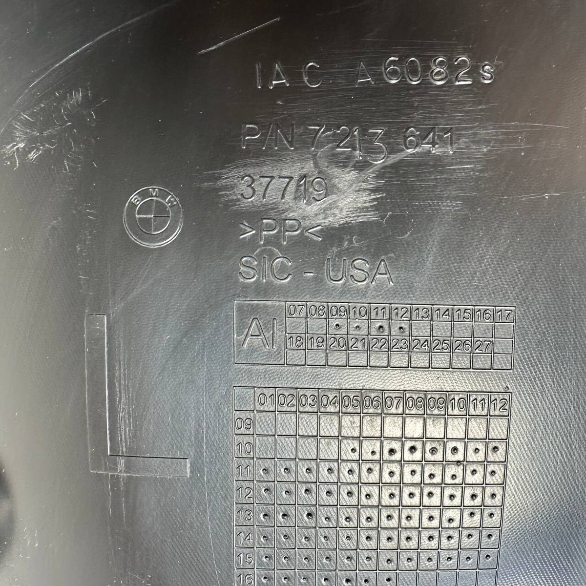 2011 2012-2017 BMW X3 X4 F25 FRONT LEFT WHEEL FENDER LINER SPLASH GUARD DRIVER
