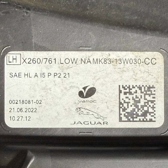 2021 2022 2023 2024 JAGUAR F-PACE XF FRONT LEFT DRIVER HEADLIGHT OEM USED