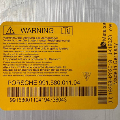 2012 2013 2014 2015 2016 PORSCHE 911 ROLL OVER BAR RETAINING FRAME CARRIER OEM