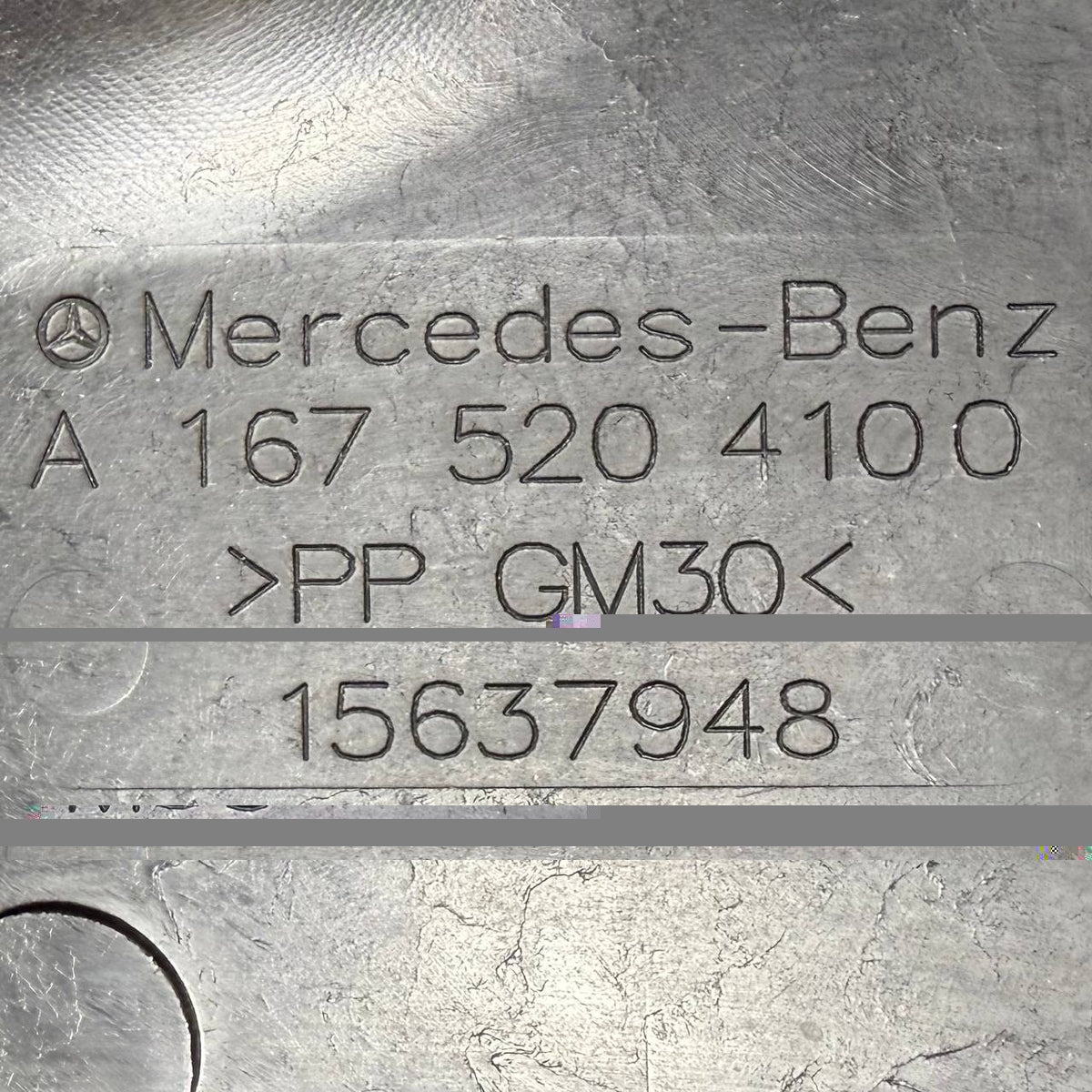 2020 2021 2022 2023 2024 MERCEDES BENZ GLS X167 FRONT UNDERTRAY SHIELD GUARD OEM