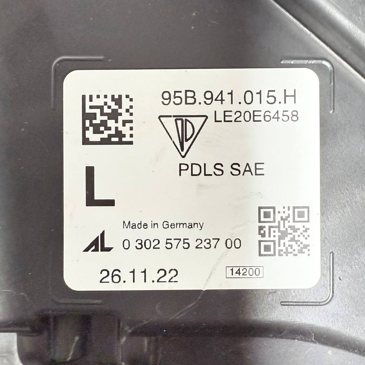 2019 2020 2021 2022 PORSCHE MACAN FRONT LEFT DRIVER SIDE HEADLIGHT HEADLAMP OEM