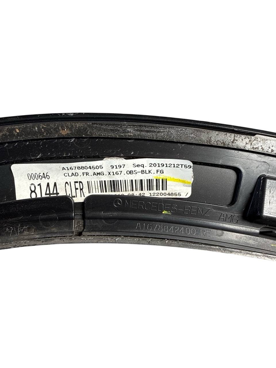 2020 2021-2025 MERCEDES BENZ GLS450 X167 FRONT RIGHT WHEEL ARCH FLARE MOLDING