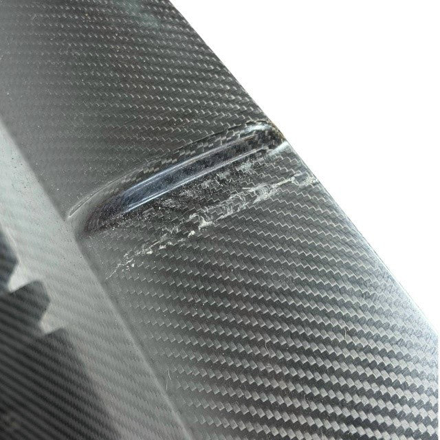 2018 2019-2023 PORSCHE CAYENNE REAR BUMPER LOWER SPLASH VALANCE COVER CARBON