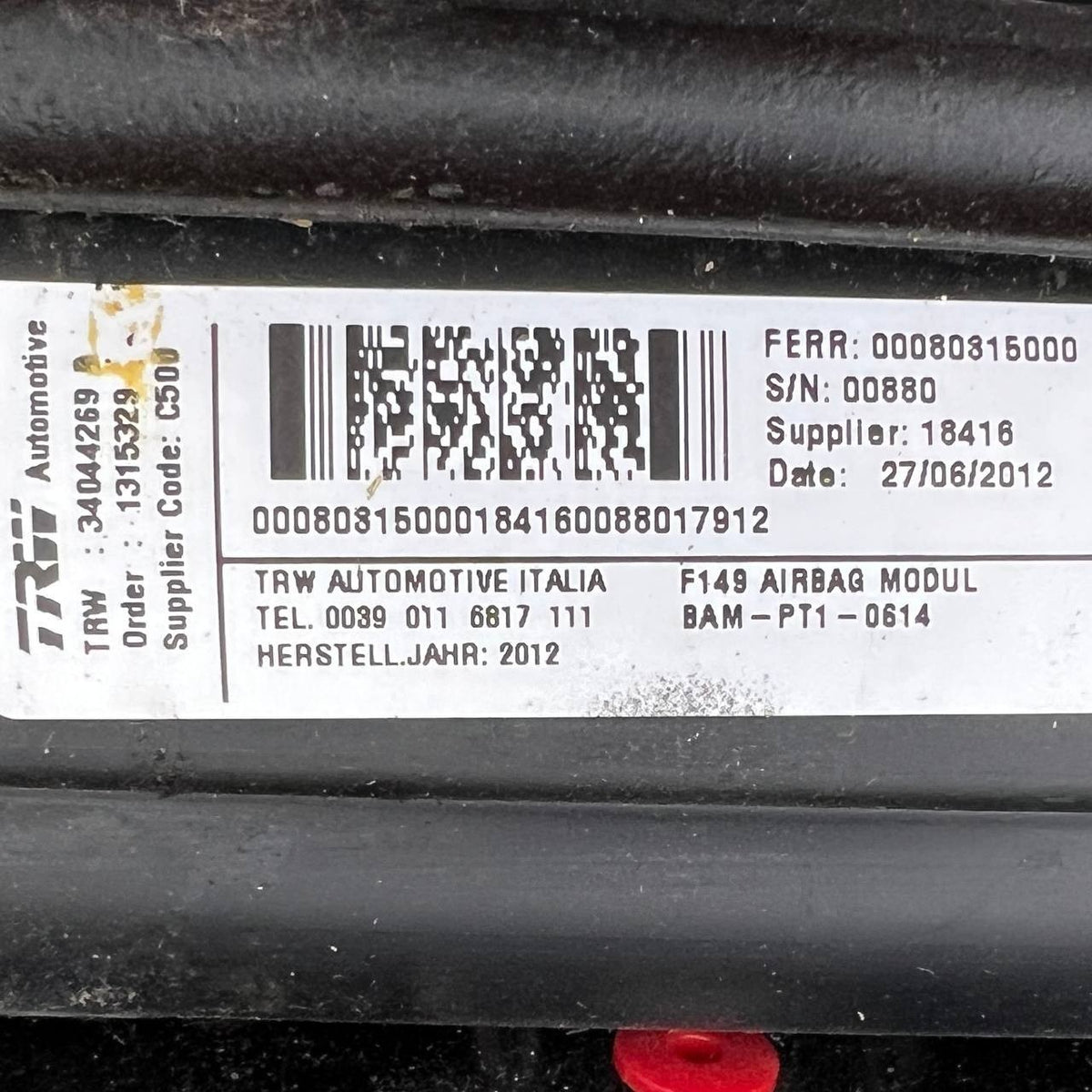 2015 2016 2017 2018 FERRARI CALIFORNIA FRONT RIGHT PASSENGER DOOR MODULE OEM