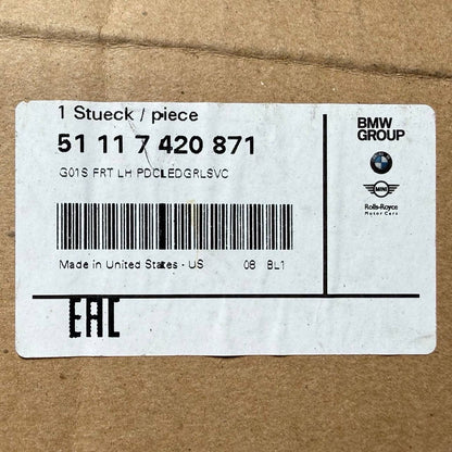 2018 2019 2020 2021 BMW X3 G01 FRONT BUMPER LOWER LEFT GRILLE GRILL DRIVER NEW