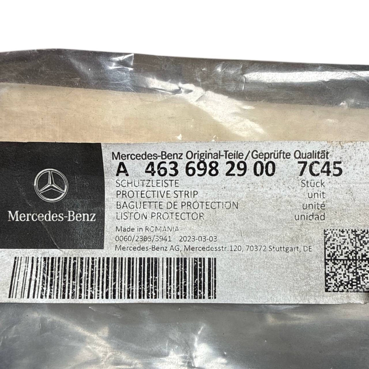 2019 2020-2024 MERCEDES-BENZ G W463 FRONT FENDER TRIM PANEL LEFT DRIVER MOLDING