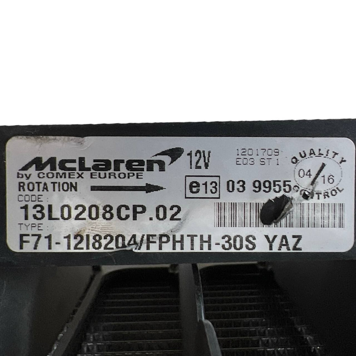 2016 2017 2018 2019-2021 MCLAREN 570S SPIDER AC CONDITIONING CONDENSER RADIATOR