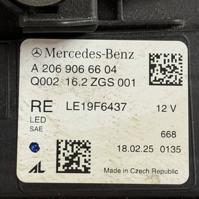 2022 2023 2024 2025 MERCEDES BENZ W206 RIGHT PASSENGER HEADLIGHT HEADLAMP OEM